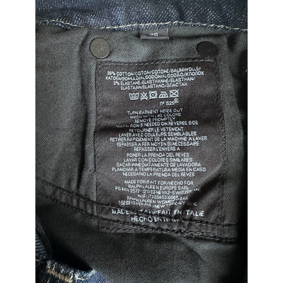 NWT - Ralph Lauren 380 Skinny With Slight Bootcut Jeans Size 26 Blue ($295) - Picture 10 of 10